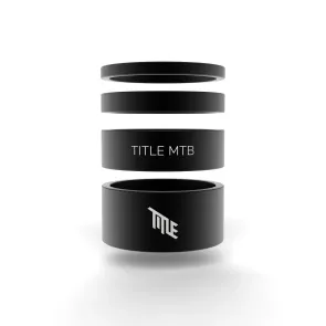TITLE Alloy Headset Spacer Kit (black)