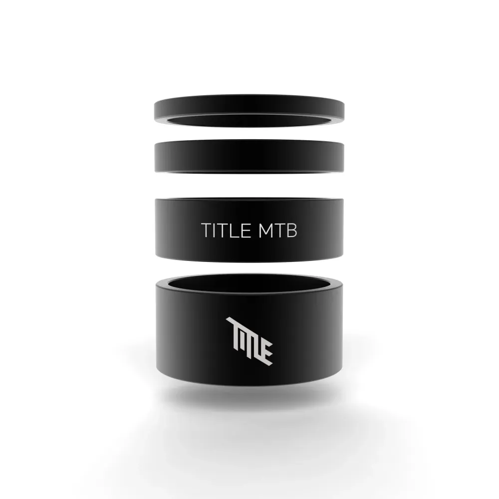TITLE Alloy Headset Spacer Kit (black)