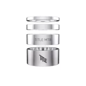 TITLE Alloy Headset Spacer Kit (chrome)