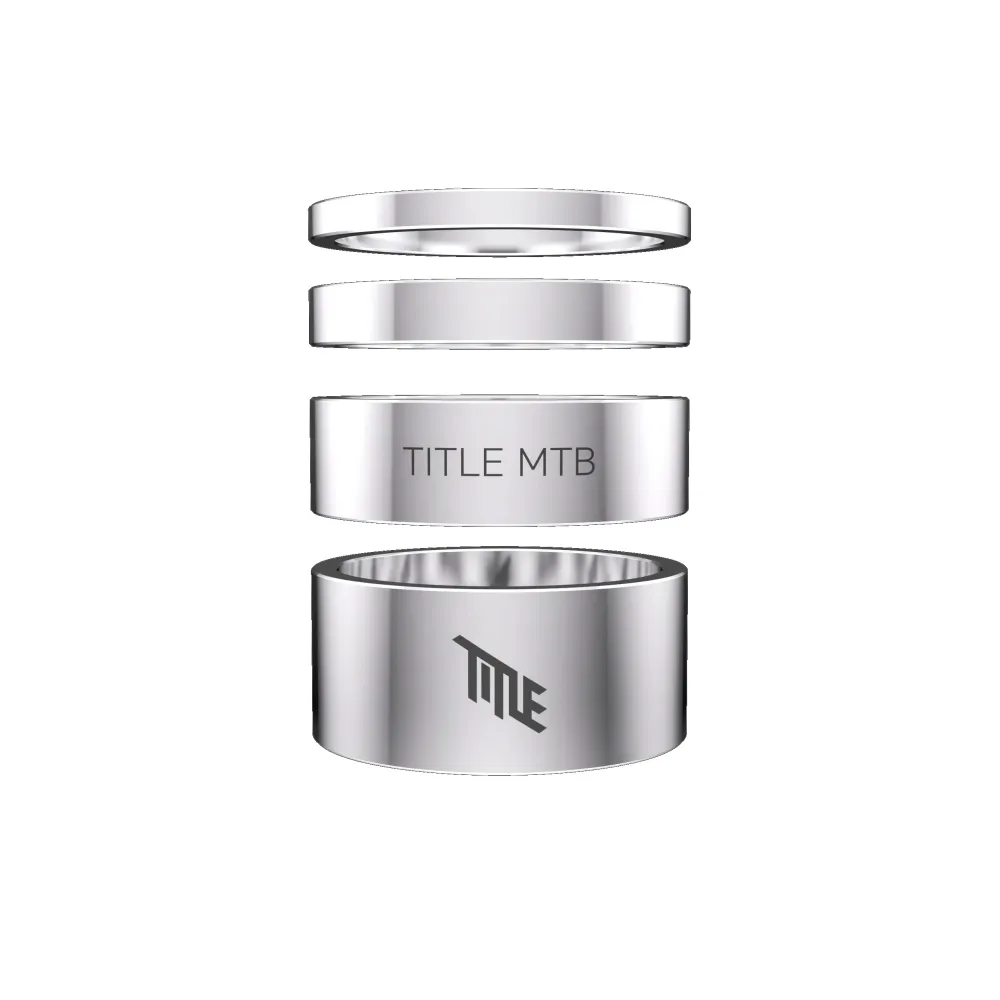 TITLE Alloy Headset Spacer Kit (chrome)
